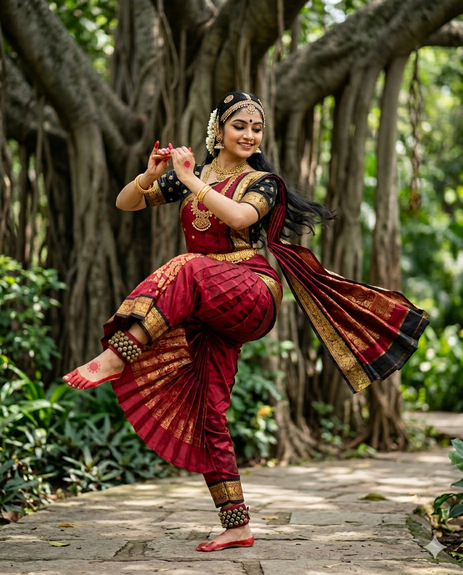 Bharatanatyam dancer